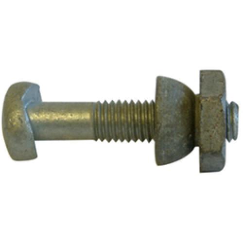 SADDLE BOLT FOR PALISADE FENCE M8 X 40MM Twiggs